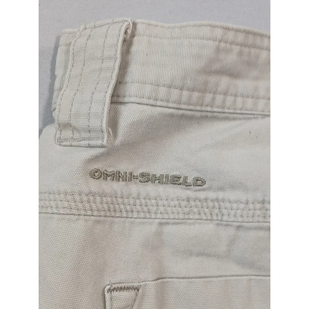 Columbia Mens Cargo Hiking Shorts Size 36 Khaki Omni Shield Stain Repellent 10in
